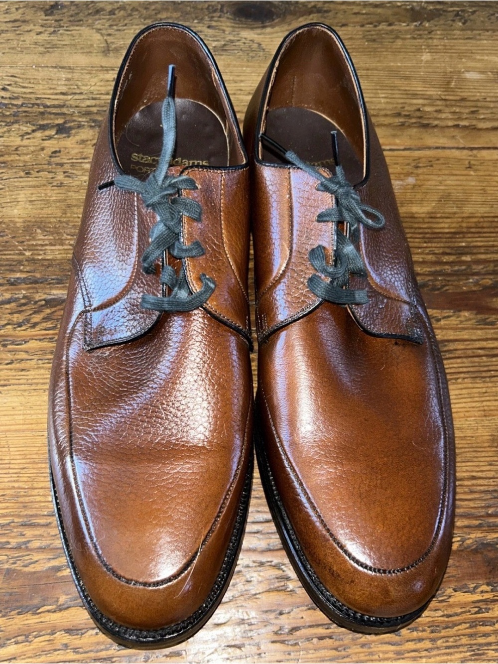 Stacy Adamโs Formal Vintage Brown Dress Shoes. Size 13. Made In Ireland